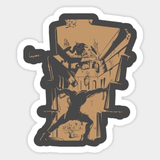 Samson, the power of the faith Sticker